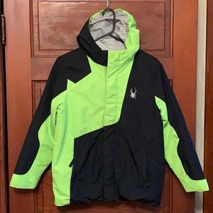 Spyder winter coat with hood size 14-16